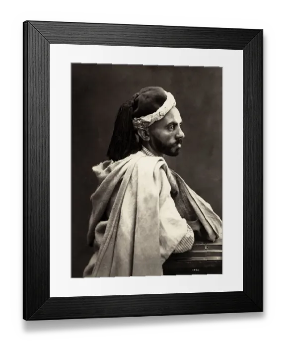 Framed Print : Well dressed North African man, probably Algeria Framed Print : Well dressed North African man, probably Algeria