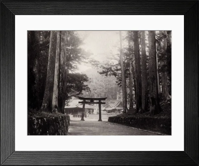 Framed Print : Temple and torii at Nikko, Japan Framed Print : Temple and torii at Nikko, Japan