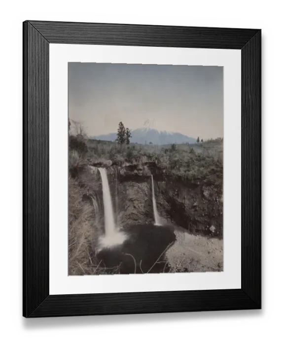 Framed Print : Mount Fujiyama from Odaki Waterfall, Japan Framed Print : Mount Fujiyama from Odaki Waterfall, Japan