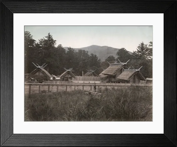 Framed Print : Shinto religious shrines at Ise, Mie province, Japan Framed Print : Shinto religious shrines at Ise, Mie province, Japan