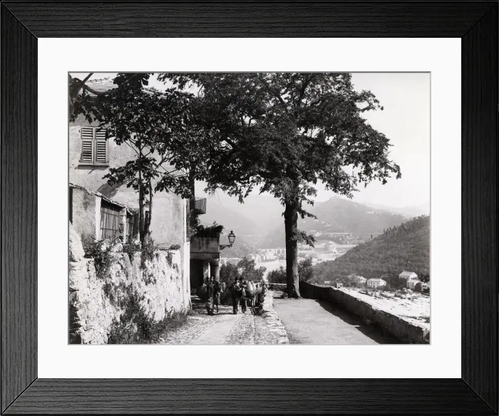 Framed Print : View towards the city of Genova, Genoa, Italy Framed Print : View towards the city of Genova, Genoa, Italy