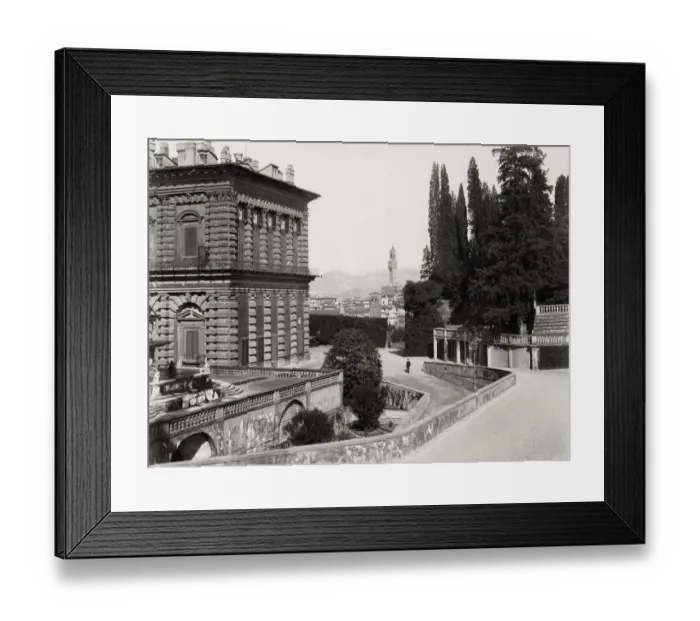 Framed Print : Palazzo Vecchio dal Giardino Boboli, Boboli Gardens Italy Framed Print : Palazzo Vecchio dal Giardino Boboli, Boboli Gardens Italy