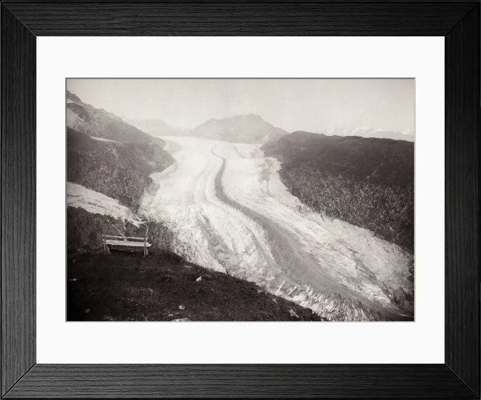 Framed Print : Altesch Glacier, Alps moutains, Switzerland Framed Print : Altesch Glacier, Alps moutains, Switzerland