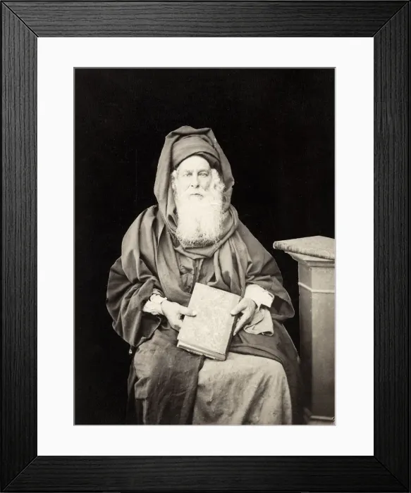 Framed Print : Portrait of a Jewish Rabbi, Palestine, late 19th century Framed Print : Portrait of a Jewish Rabbi, Palestine, late 19th century
