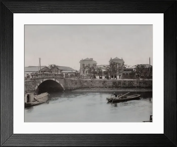 Framed Print : Shinbashi Bridge and the railway station, Tokyo Framed Print : Shinbashi Bridge and the railway station, Tokyo