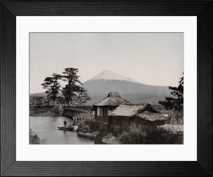 Framed Print : Fujiyama from Kawaibashi bridge on the Tokaido Framed Print : Fujiyama from Kawaibashi bridge on the Tokaido