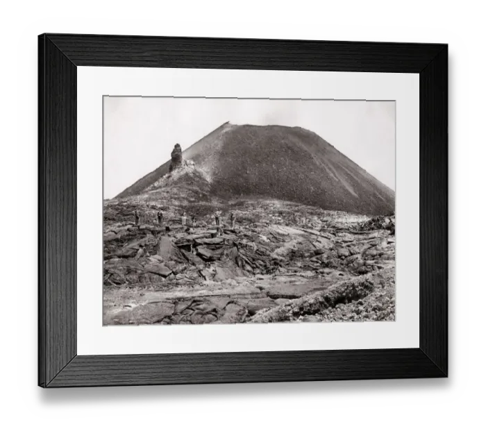 Framed Print : Lava on slopes of the volcano, Mount Vesuvius, Italy Framed Print : Lava on slopes of the volcano, Mount Vesuvius, Italy