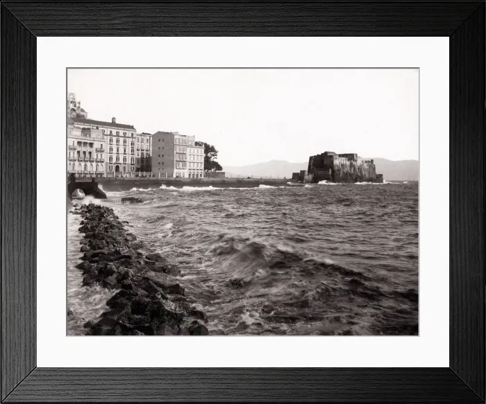 Framed Print : View along Mediterranean, Naples, Italy, Castel dell Ovo Framed Print : View along Mediterranean, Naples, Italy, Castel dell Ovo