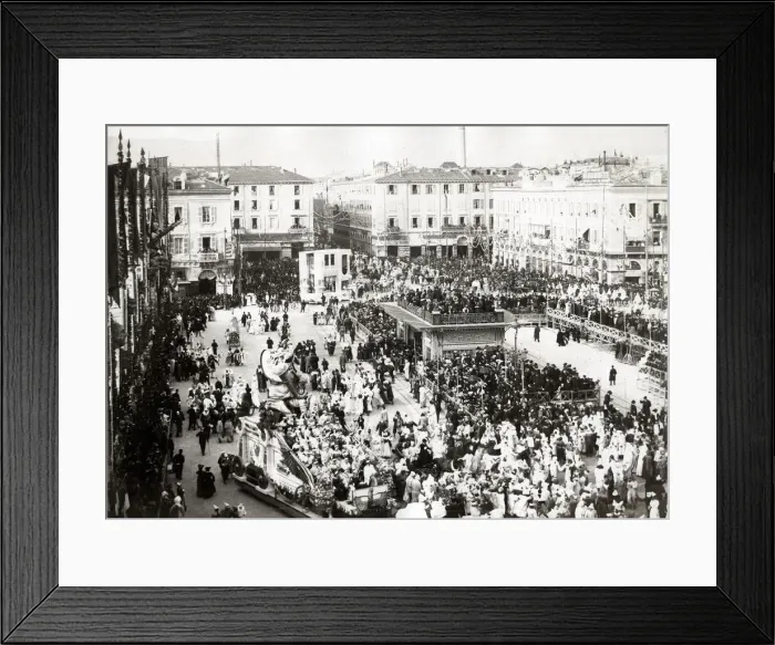 Framed Print : Festival procession, south of France Framed Print : Festival procession, south of France