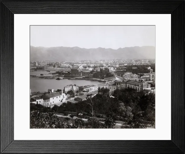 Framed Print : View of the city of Palermo from above, Sicily, Italy Framed Print : View of the city of Palermo from above, Sicily, Italy