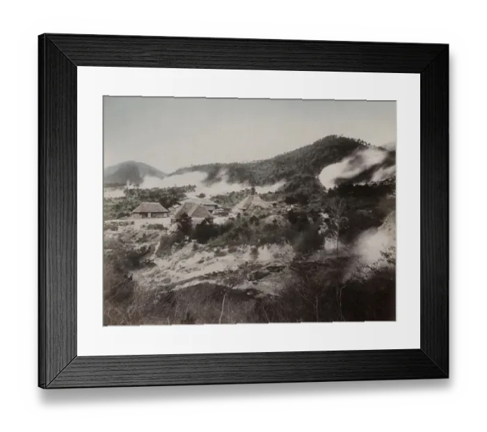 Framed Print : Kojigoku Onsen hot springs near Nagasaki, Japan Framed Print : Kojigoku Onsen hot springs near Nagasaki, Japan