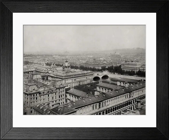 Framed Print : View of Paris city centre taken from Notre Dame cathedral Framed Print : View of Paris city centre taken from Notre Dame cathedral