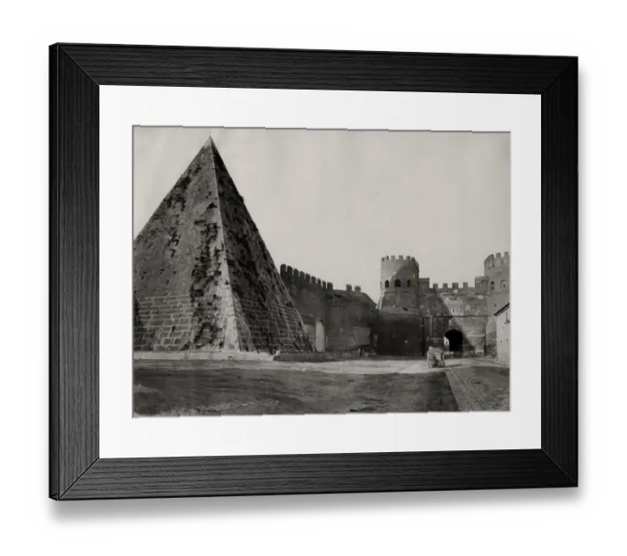 Framed Print : Pyramid of Caius Cestius, Rome italy Framed Print : Pyramid of Caius Cestius, Rome italy