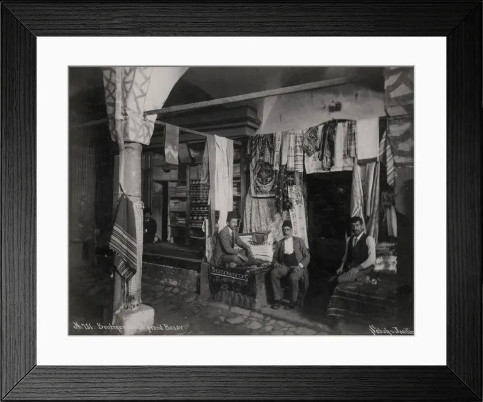 Framed Print : Cloth store Grand Bazaar, Constantinople, Istanbul, Turkey Framed Print : Cloth store Grand Bazaar, Constantinople, Istanbul, Turkey