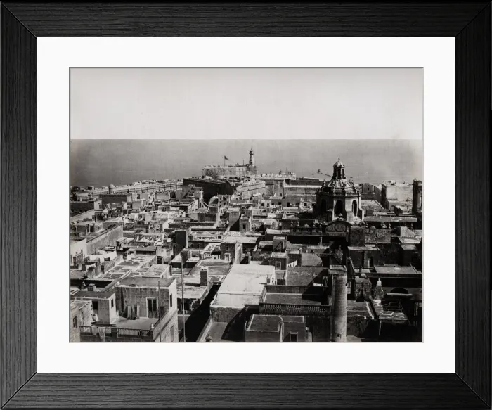 Framed Print : Birds eye view of the city centre, Valletta Malta Framed Print : Birds eye view of the city centre, Valletta Malta