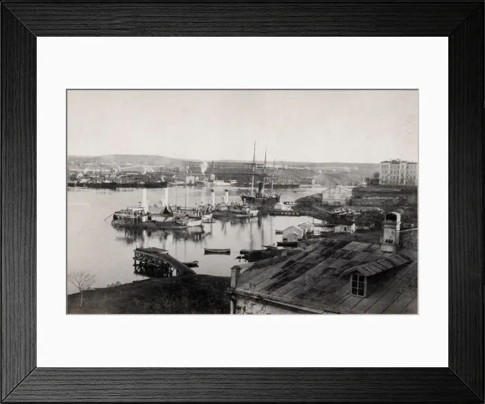 Framed Print : View of the harbour at Sebastopol Sevastopol, Crimea Framed Print : View of the harbour at Sebastopol Sevastopol, Crimea