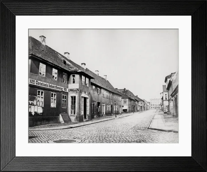 Framed Print : Street scene, Christiania, Oslo, Norway Framed Print : Street scene, Christiania, Oslo, Norway