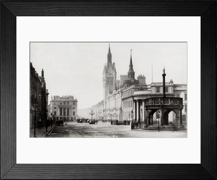 Framed Print : View along Castle Street, Aberdeen, Scotland Framed Print : View along Castle Street, Aberdeen, Scotland