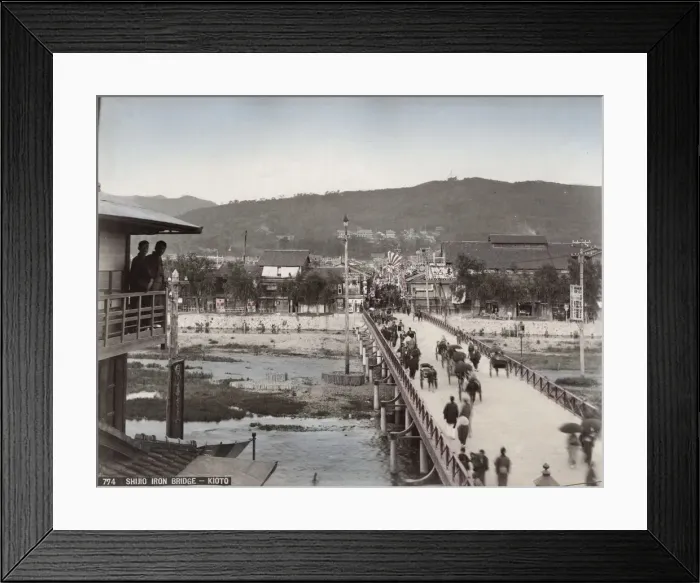 Framed Print : Shijio bashi iron bridge, Kyoto, Japan Framed Print : Shijio bashi iron bridge, Kyoto, Japan