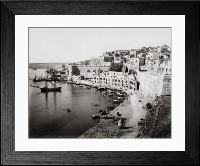 Framed Print : Boats tied up, Valletta, Malta, Upper Barrakka Gardens Framed Print : Boats tied up, Valletta, Malta, Upper Barrakka Gardens