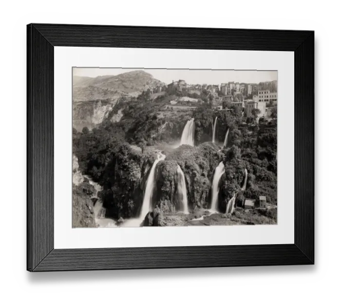 Framed Print : Tivoli Waterfalls near Rome italy Framed Print : Tivoli Waterfalls near Rome italy