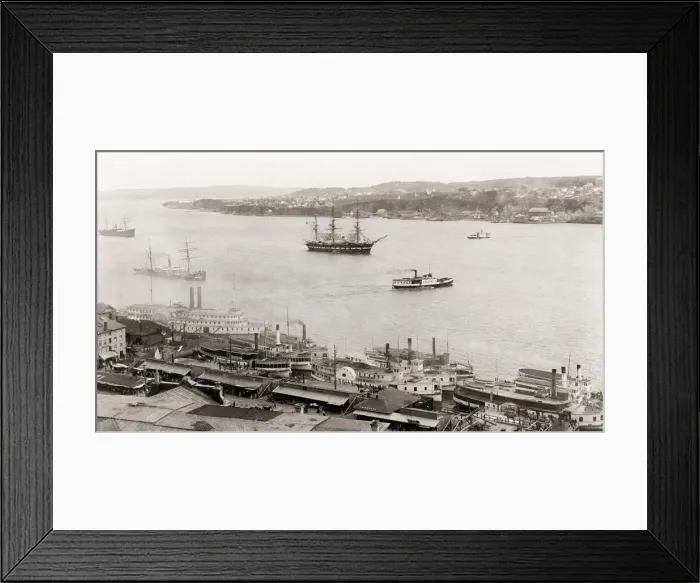 Framed Print : View across the harbour, Quebec, Canada Framed Print : View across the harbour, Quebec, Canada