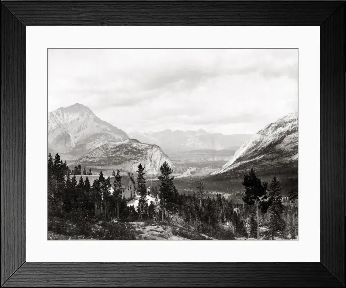 Framed Print : View from the upper Hot Springs Banff National Park, Canada Framed Print : View from the upper Hot Springs Banff National Park, Canada