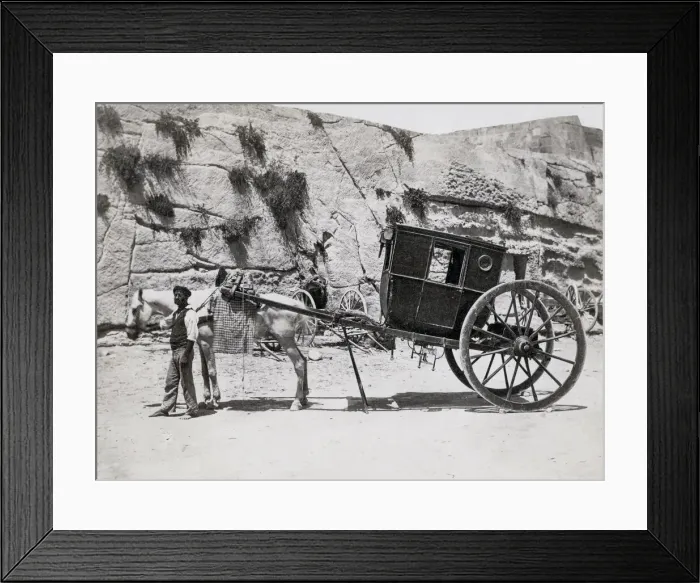 Framed Print : A horse drawn carriage in Malta, a calesse Framed Print : A horse drawn carriage in Malta, a calesse