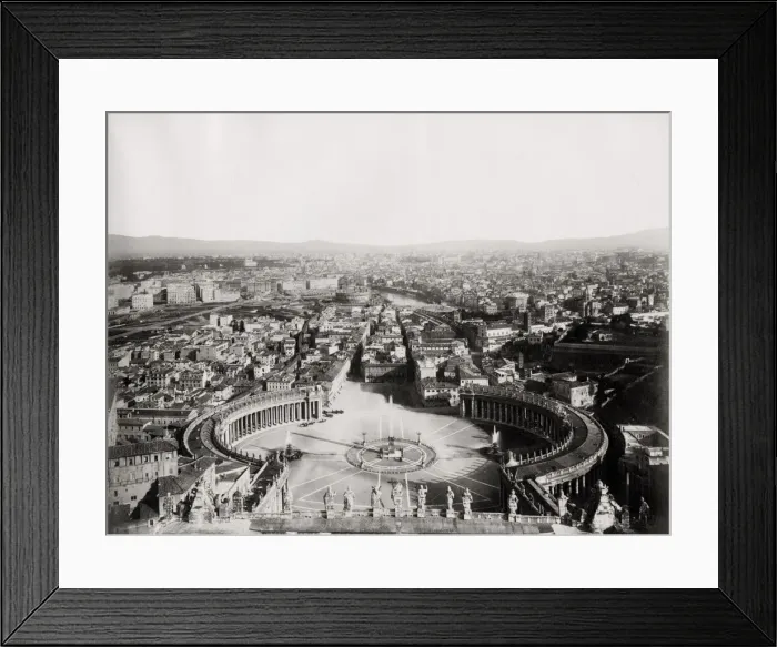 Framed Print : View of Rome taken from St. Peters basilica, the Vatican Framed Print : View of Rome taken from St. Peters basilica, the Vatican