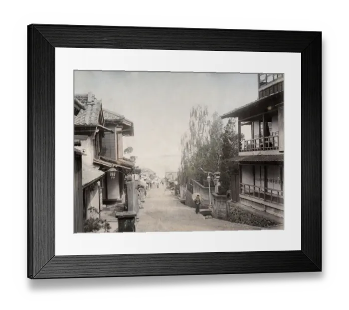 Framed Print : Street at Atami, Japan Framed Print : Street at Atami, Japan