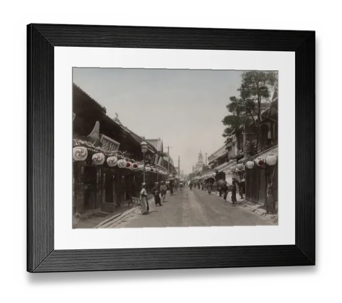 Framed Print : Festival paper lanterns Bentrndori Yokohama, Japan Framed Print : Festival paper lanterns Bentrndori Yokohama, Japan