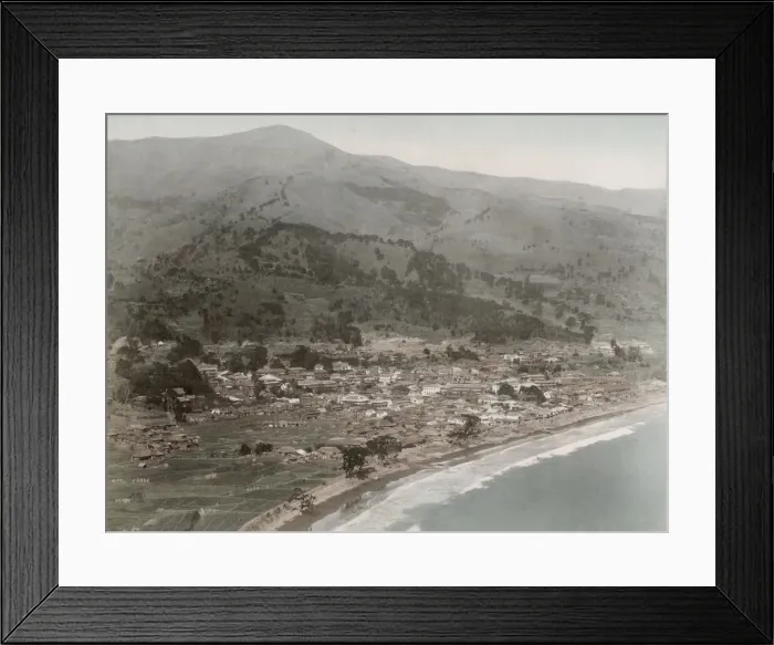Framed Print : Coastal view of the town of Atami, Japan Framed Print : Coastal view of the town of Atami, Japan