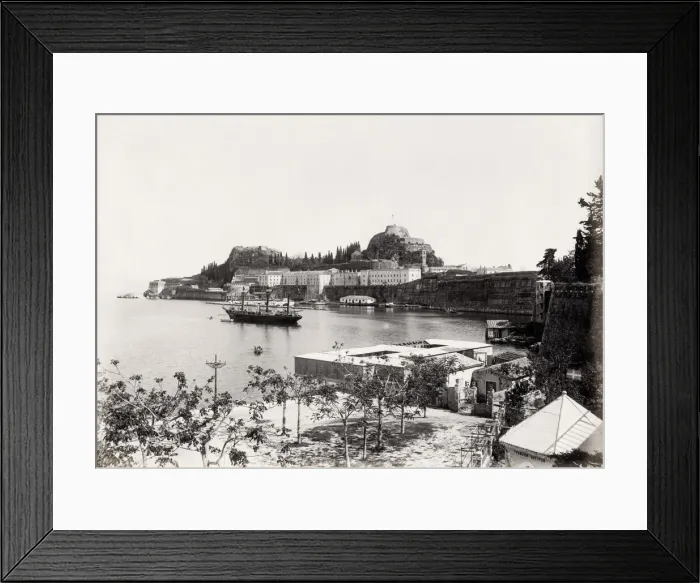 Framed Print : Ships in a harbour, Mediterranean Sea, probably south of Fra Framed Print : Ships in a harbour, Mediterranean Sea, probably south of Fra