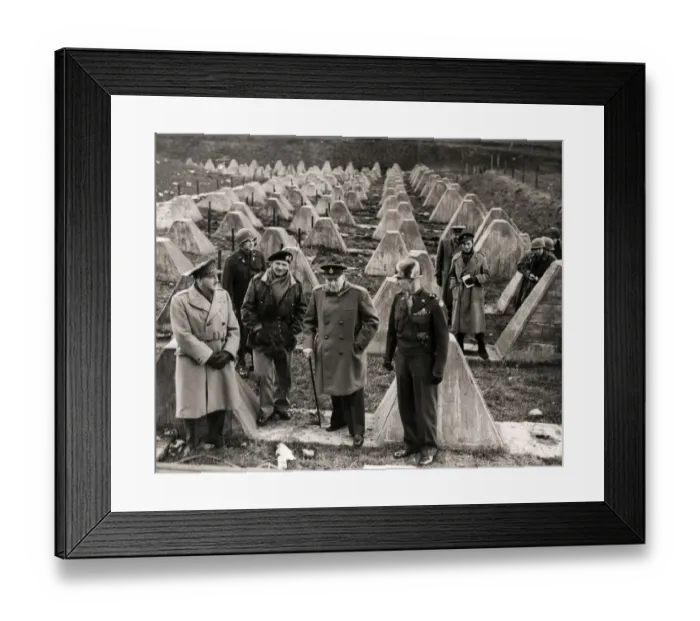 Framed Print : WW II 1945 - British Prime Minister Winston Churchill Framed Print : WW II 1945 - British Prime Minister Winston Churchill