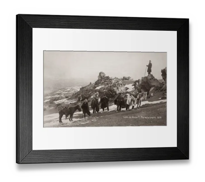 Framed Print : c. 1890s Mexico - travellers Popocatepetl volcano Framed Print : c. 1890s Mexico - travellers Popocatepetl volcano