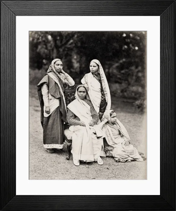 Framed Print : Group of women, India, Taurines studio Framed Print : Group of women, India, Taurines studio