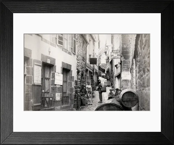 Framed Print : Street view Mont St. Michel, Normandy, France Framed Print : Street view Mont St. Michel, Normandy, France