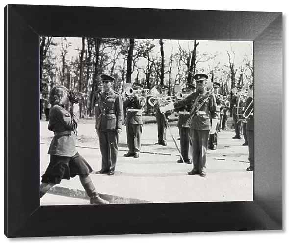 Vintage photograph WW II - Red Army photographer