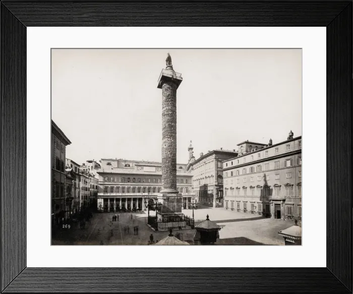 Framed Print : The Column of Marcus Aurelius, Rome, Italy Framed Print : The Column of Marcus Aurelius, Rome, Italy
