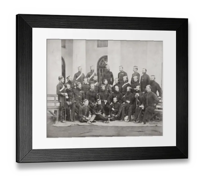 Framed Print : British army in India - officers Royal Artillery Lucknow Framed Print : British army in India - officers Royal Artillery Lucknow