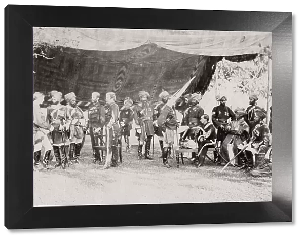 British army in India - officers of the 19th Bengal Lancers