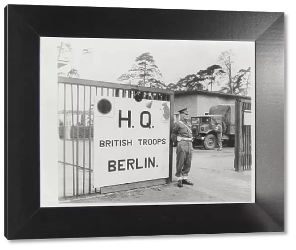 WW II - first British army headquarters in Berlin Germany