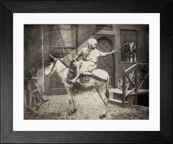 Framed Print : Boy on a donkey, Cairo, Egypt Framed Print : Boy on a donkey, Cairo, Egypt