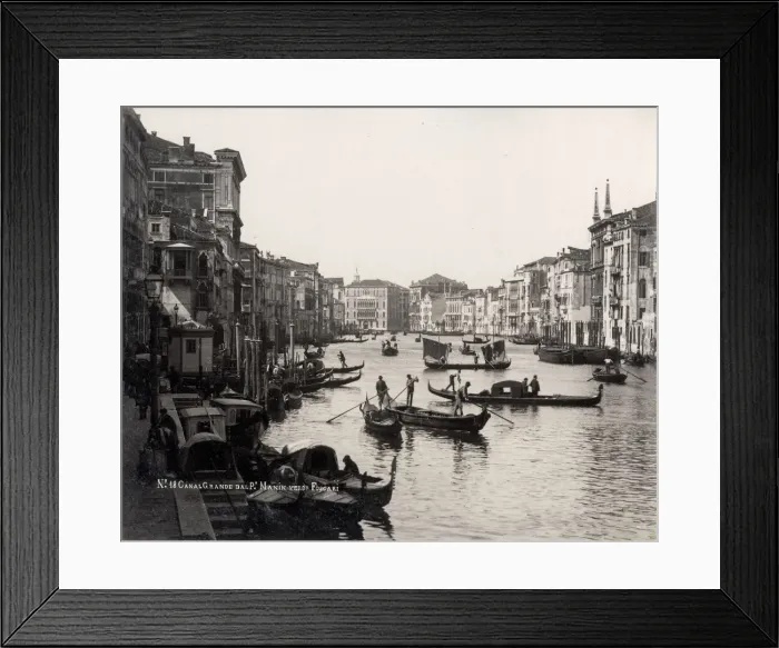 Framed Print : Gondolas on the Grand Canal, Venice Italy Framed Print : Gondolas on the Grand Canal, Venice Italy