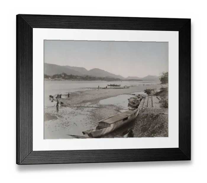 Framed Print : Nagara River, Gifu, central Japan Framed Print : Nagara River, Gifu, central Japan
