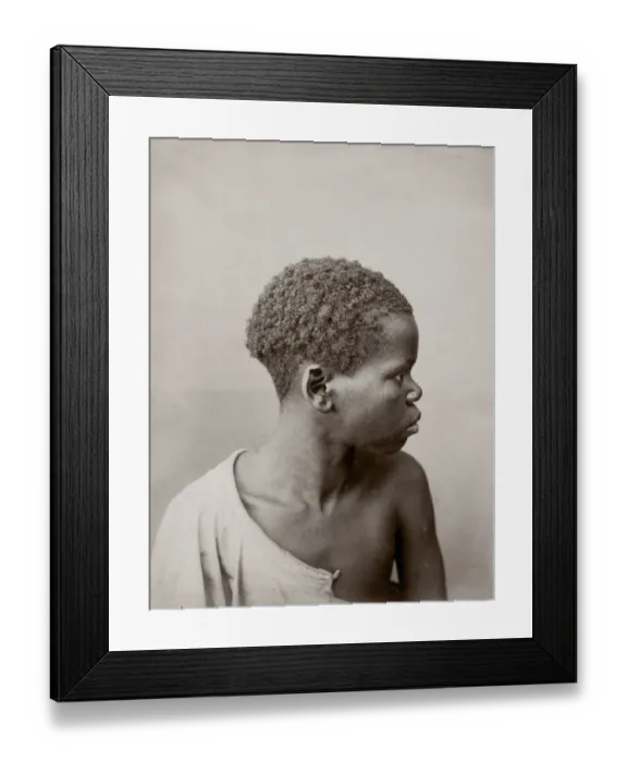 Framed Print : North Africa - Algeria - profile portrtait of a youth Framed Print : North Africa - Algeria - profile portrtait of a youth