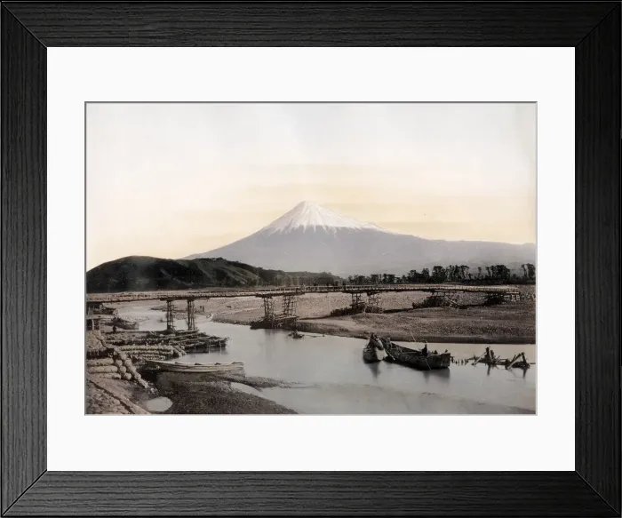 Framed Print : c. 1880s Japan - Mount Fuji, Fujiyama Framed Print : c. 1880s Japan - Mount Fuji, Fujiyama