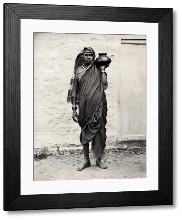 Framed Print : An Indian country woman Framed Print : An Indian country woman