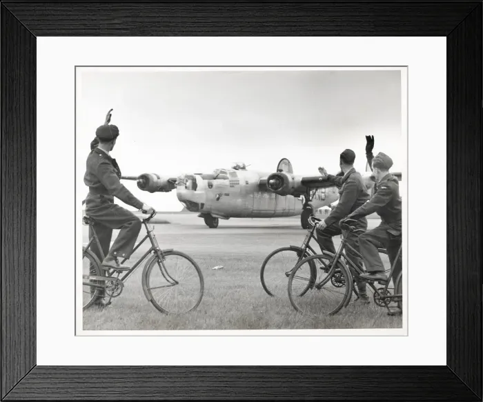 Framed Print : WW II American B-24 Liberator bomber waved off Framed Print : WW II American B-24 Liberator bomber waved off
