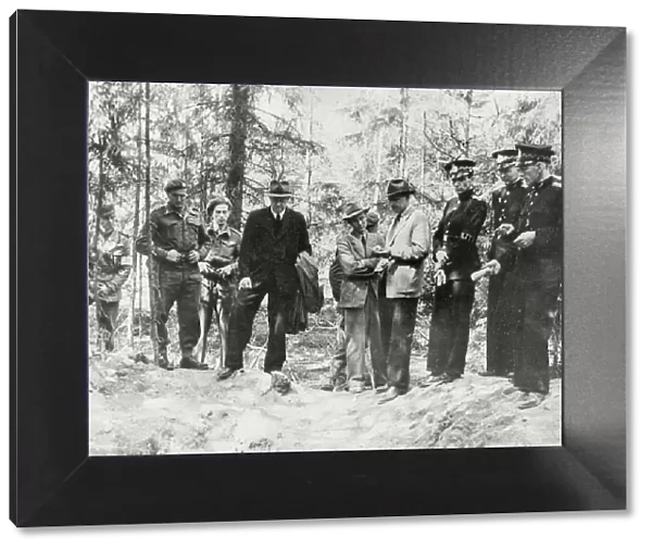 World War II exhuming Norwegian corpses Trandum Forest